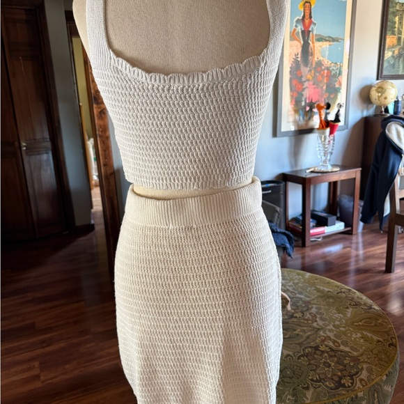 Wild Fable White and Red Crochet Skirt Set - Picture 3 of 9